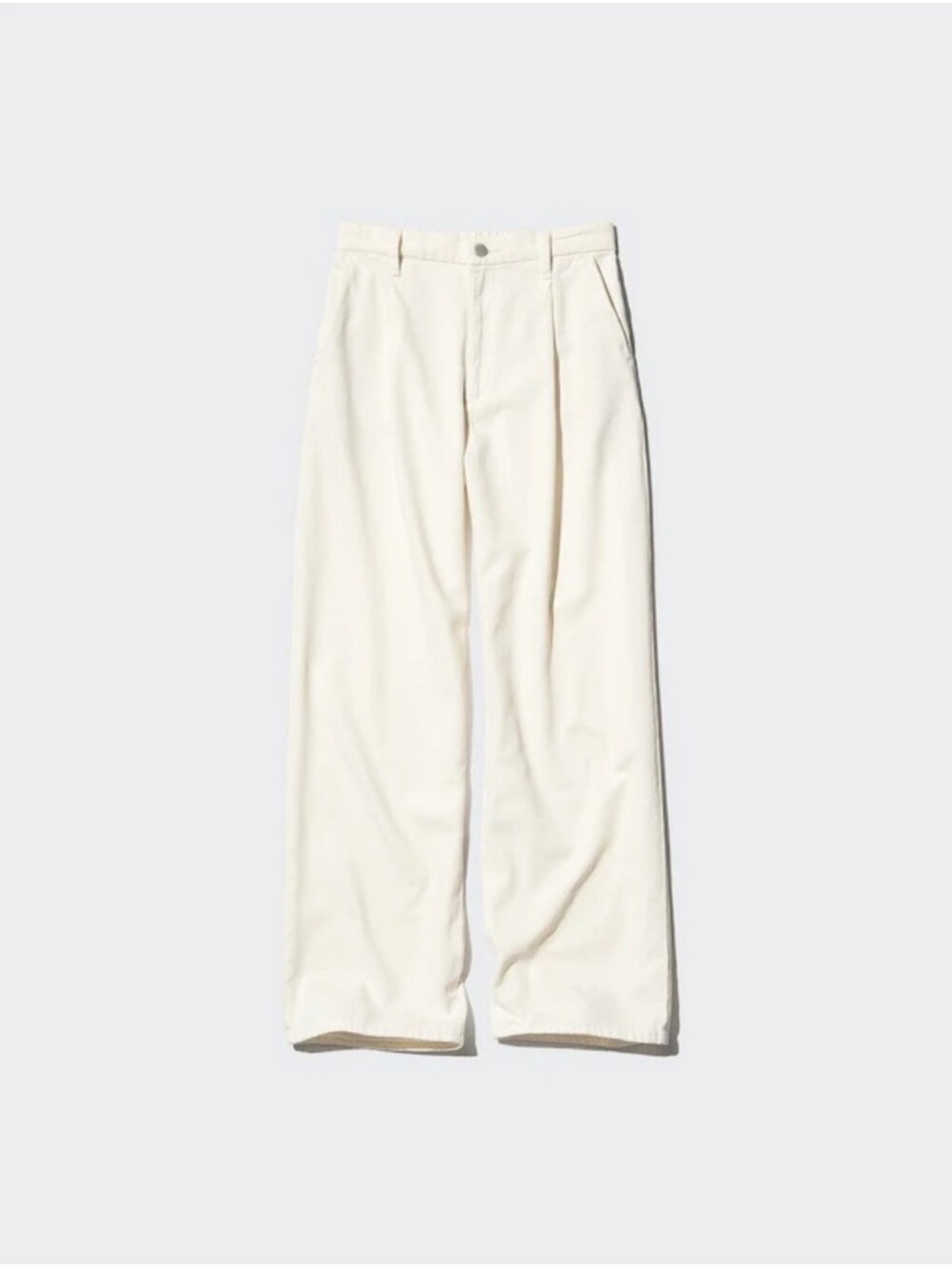 Uniqlo Wide-Leg Off-White Pants